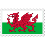 Wales Flag Stamp   Favicon Preview 