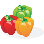 Multicolored Bell Peppers Favicon 