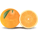 Orange And A Half Favicon 