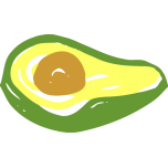 Sketched Avocado Favicon 