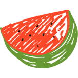 Sketched Watermelon Favicon 