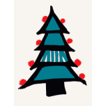 Colored In Christmas Tree Favicon 