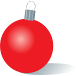 Red Christmas Ornament Favicon 
