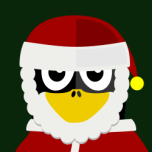 Santa Penguin Favicon 