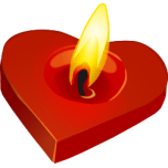 Valentines Candle Favicon 