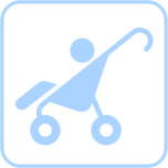 Baby Stroller Icon Favicon 