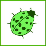 Eco Green Beetle Icon Favicon 