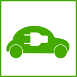 Eco Green Car Icon Favicon 