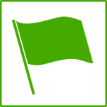 Eco Green Flag Icon Favicon 