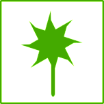 Eco Green Flower Icon Favicon 