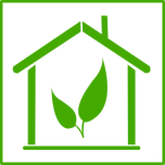 Eco Green House Icon Favicon 