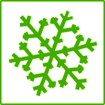 Eco Green Snow Icon Favicon 