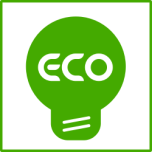 Eco Light Bulb Green  Icon Favicon 