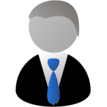 Faceless Man In Suit Icon Favicon 