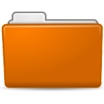 Folder Orange Favicon 