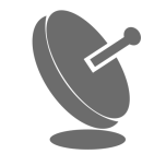 Icon Satellite Dish   Grey Favicon 