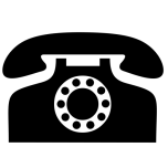 Simple Telephone Icon Favicon 