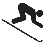 Skiing Icon Favicon 