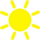 Yellow Sun Icon Favicon 