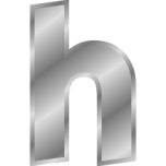 Effect Letters Alphabet Silver Favicon 