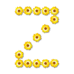 Floral Alphabet Z Favicon 