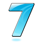 Glossy Number  Seven Favicon 