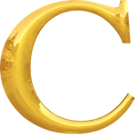 Gold Typography C Favicon 
