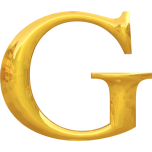 Gold Typography G Favicon 