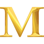 Gold Typography M Favicon 