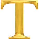 Gold Typography T Favicon 