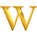 Gold Typography W Favicon 