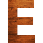 Wood Texture Alphabet E Favicon 