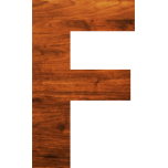 Wood Texture Alphabet F Favicon 