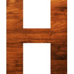 Wood Texture Alphabet H Favicon 