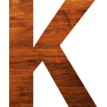 Wood Texture Alphabet K Favicon 