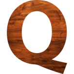 Wood Texture Alphabet Q Favicon 