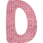 Wooly Alphabet D Favicon 