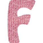 Wooly Alphabet F Favicon 