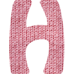 Wooly Alphabet H Favicon 