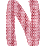 Wooly Alphabet N Favicon 