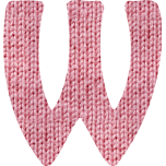 Wooly Alphabet W Favicon 