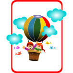 Balloon With Children Favicon 