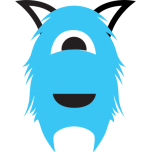 Blue One Eyed Monster Favicon 