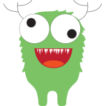 Bug Eyed Green Monster Favicon 