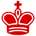 Chess Piece Silhouette   Red King  Rey Rojo Favicon 