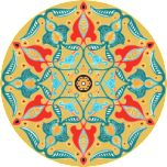 Colorful Geometric Mandala Favicon 