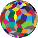 Colorful Geometric Sphere Favicon 