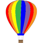 Colorful Hot Air Balloon Favicon 