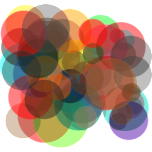 Colorful Overlapping Circles Favicon 