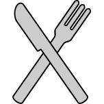Crossed Knife And Fork Favicon 